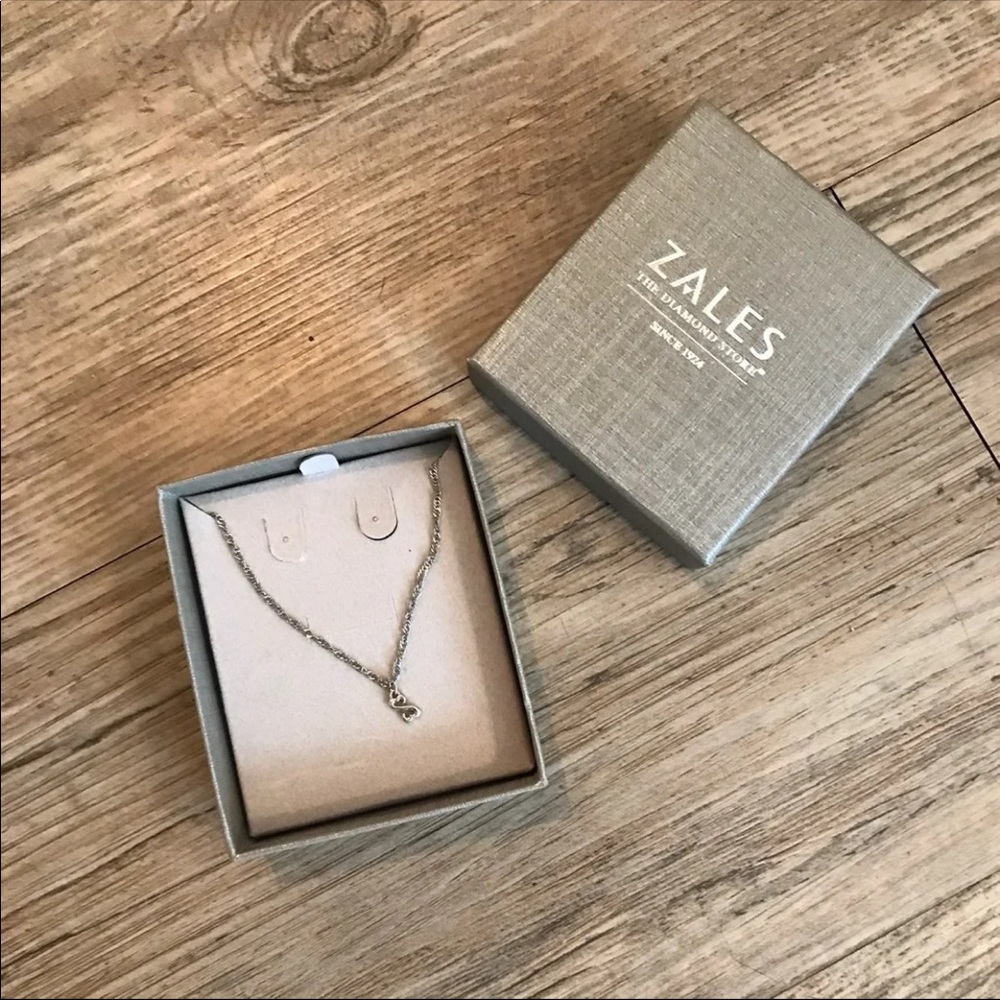 Zales Open Heart Dainty Necklace